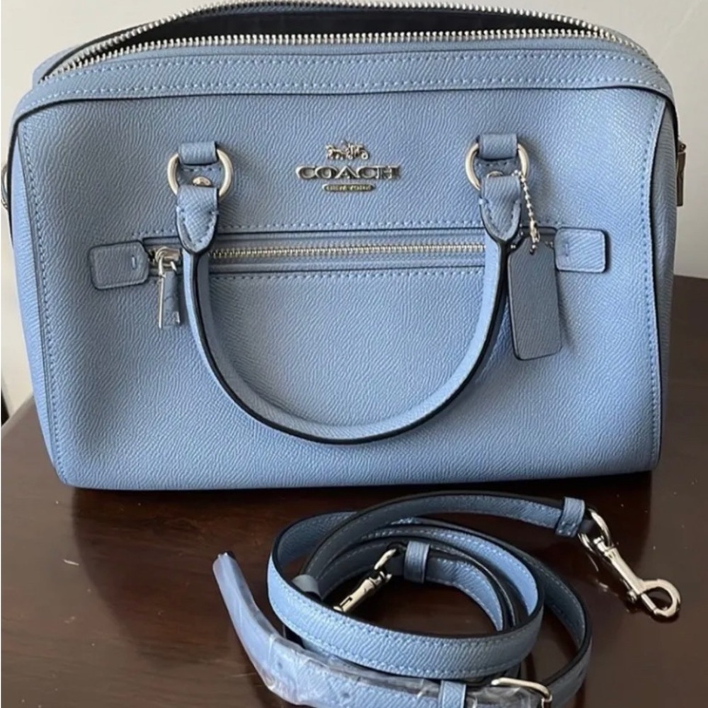 Brand New Slate Blue Coach Purse